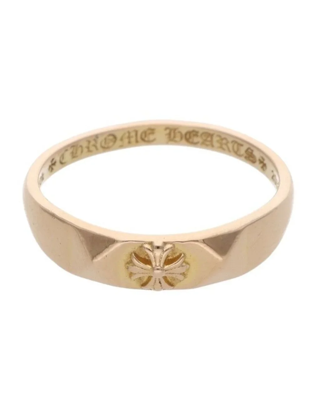 Chrome Hearts 22k Bubblgm Pyramid Pls Bubblegum Plus Gold Ring